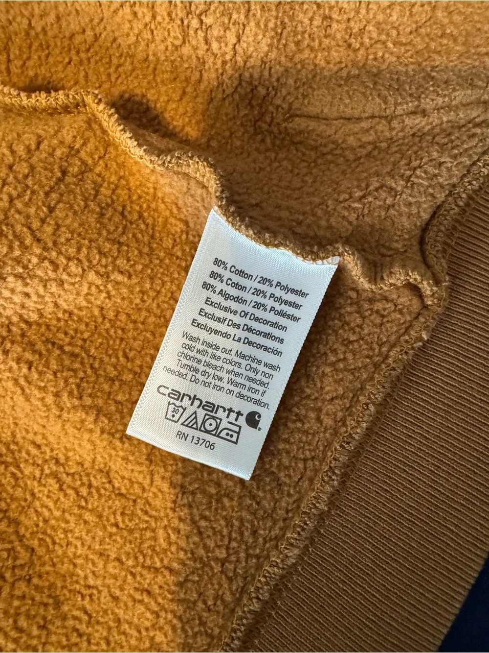 Carhartt Kids' Brown Hooded Zip Sweatshirt with Chest Logo plus 2 more